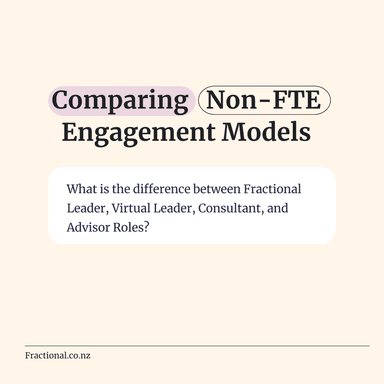 Comparing Non-FTE Engagement Models