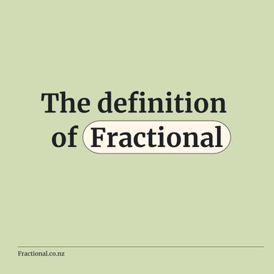 The definition of Fractional